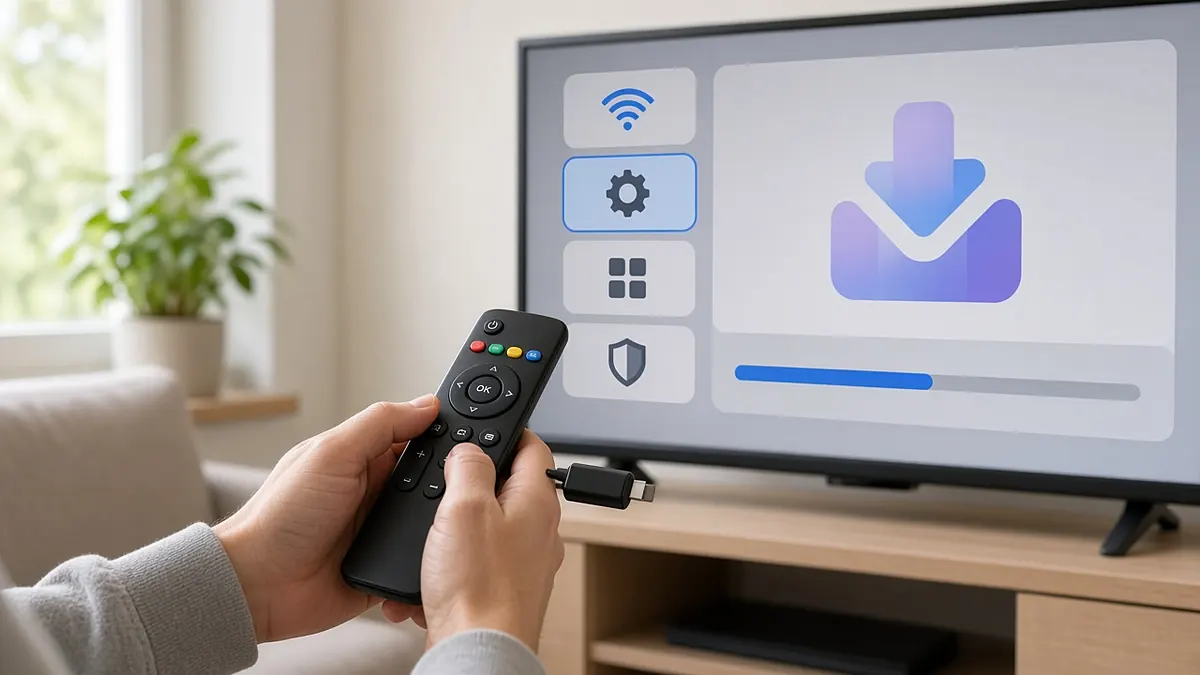 Installation d’une application IPTV sur une Smart TV avec la télécommande