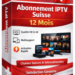 Abonnement IPTV Suisse – 12 Mois