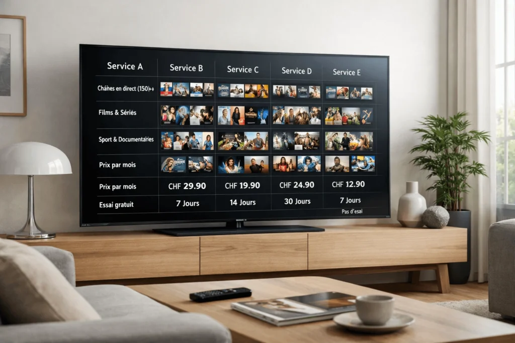 IPTV Suisse vs Zattoo Blue TV Sunrise TV