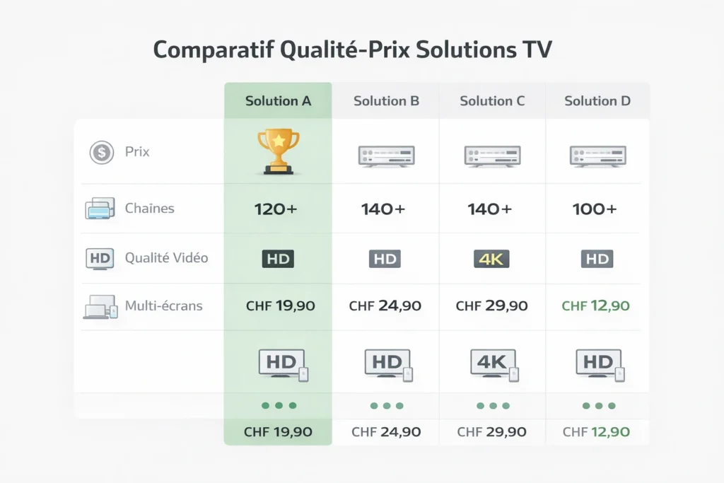 meilleur abonnement tv suisse